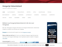 Tablet Screenshot of hongarijevakantieland.nl